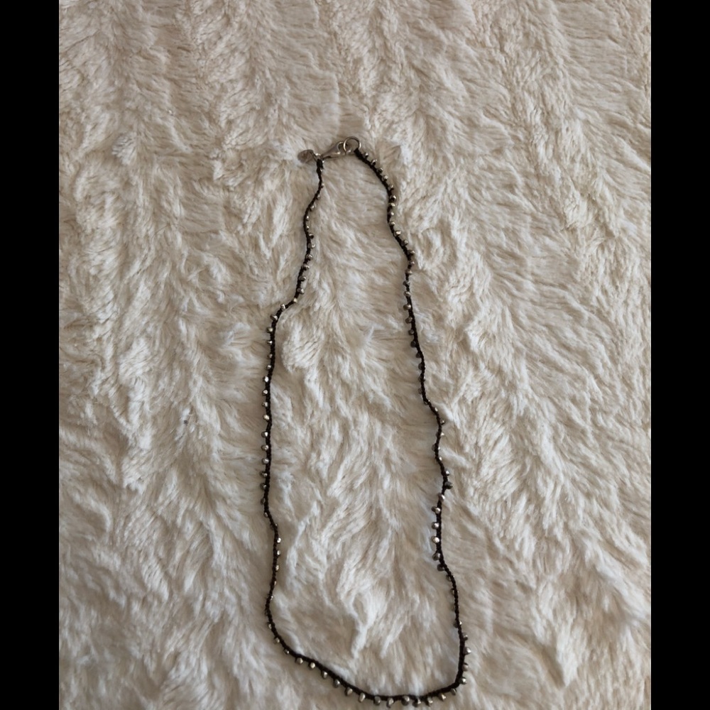 Silpada brown silk cord necklace